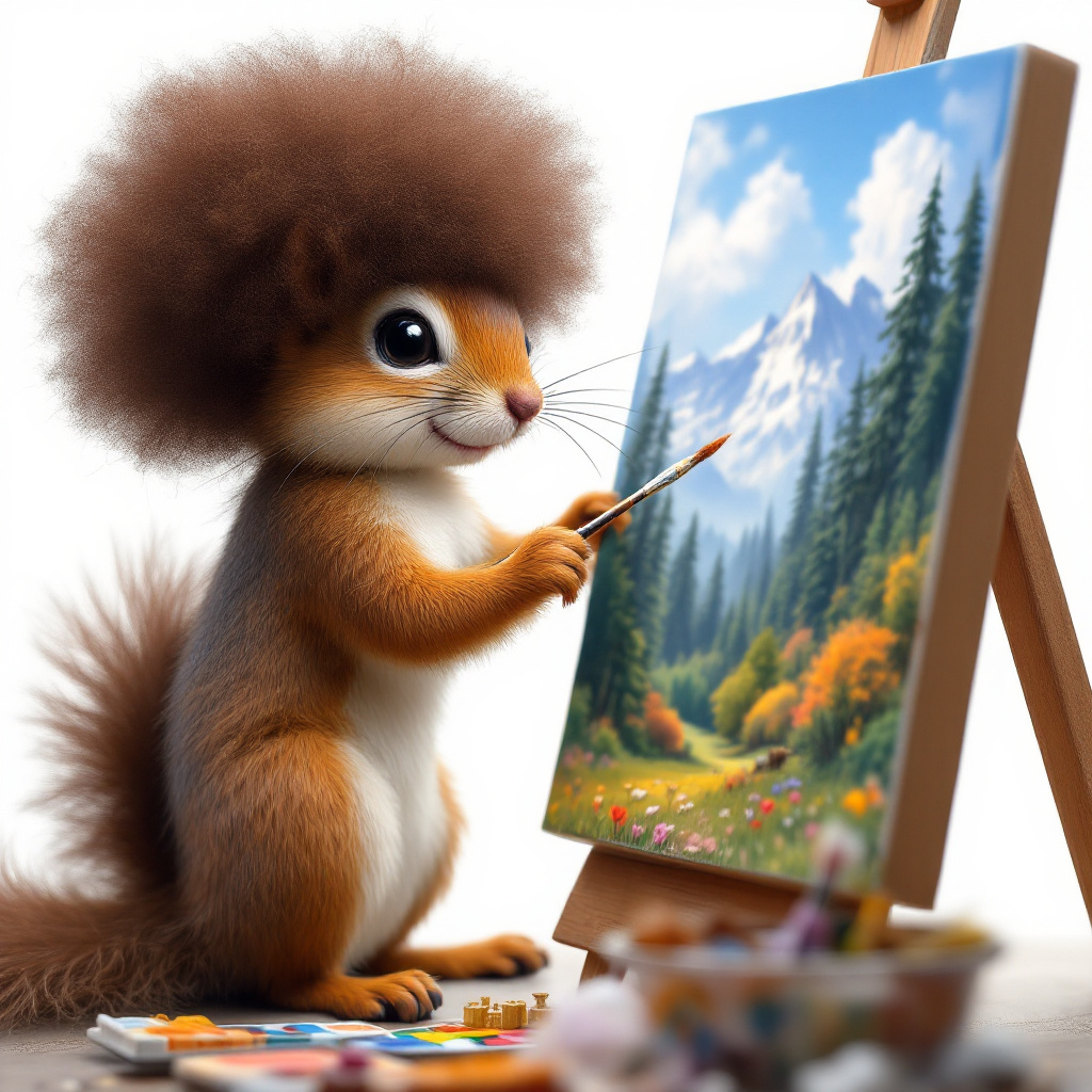 Bob Ross Squirrel