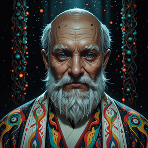 Old Man with Kimono