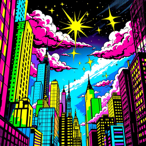 Neon Buildings